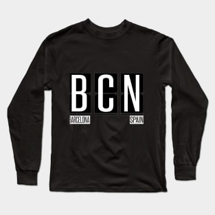 BCN - Barcelona Spain Souvenir or Gift Shirt Apparel Long Sleeve T-Shirt